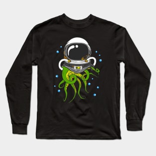 Astronaut Octopus Kraken Long Sleeve T-Shirt